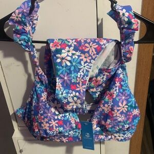 NWT 2 piece floral swim suit